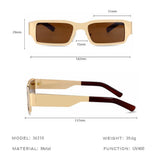 Eutopia | Flare Sunglasses with Alloy Frame and Tinted