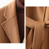 Sally | Women's 100% Wool Midi Coat with Belted Waist