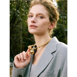 Liré | Women Necklace with Star Pendant and Gold Beads