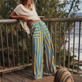 Everly | Women's Wide Leg Cotton Pants with Drawstring Waist