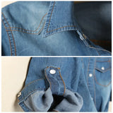 Morgan | Women Crop Top With Cotton Denim
