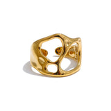 Forma | Women Ring with Open Design and Gold Plating