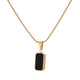 Mavine | Women Necklace with Dual Enamel and Gold Chain