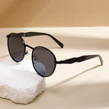 Vincenzo | Heritage Sunglasses with Metal Frame and Round Lenses