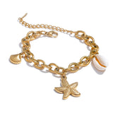 Marée | Women Bracelet with Starfish and Gold Plating