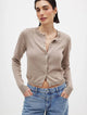 Camille | Women Cardigan With Knit Round Neck