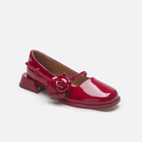 Rosetta | Women Mary Janes with Rose Accent and Glossy