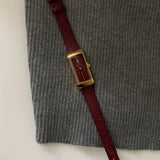 Lacceti | Women Wrist Watch with Brass Case and Leather Band