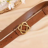 Everlyn | Women Belt with Suede Material and Knot Buckle