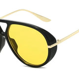 Natalie | Women's Aviator Sunglasses with Double Bridge and Metal Frame
