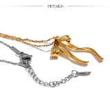 Coquette | Women Necklace with Bow Design and Gold Coating