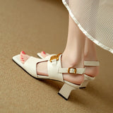 Isadora | Women's Sandal with Chain and Block Heel