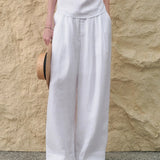 Mila | Women's Pleated Wide Leg Pants with High Waist