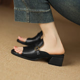 Marcella | Women's Sandal with Buckle and Leather