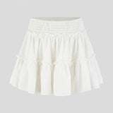 Viora | Women's Skirt with Stretch Waist and Ruffle Layers