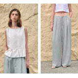 Mila | Women's Pleated Wide Leg Pants with High Waist