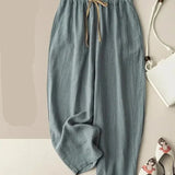 Francesca | Women's Tapered Pants with Elastic Waistband