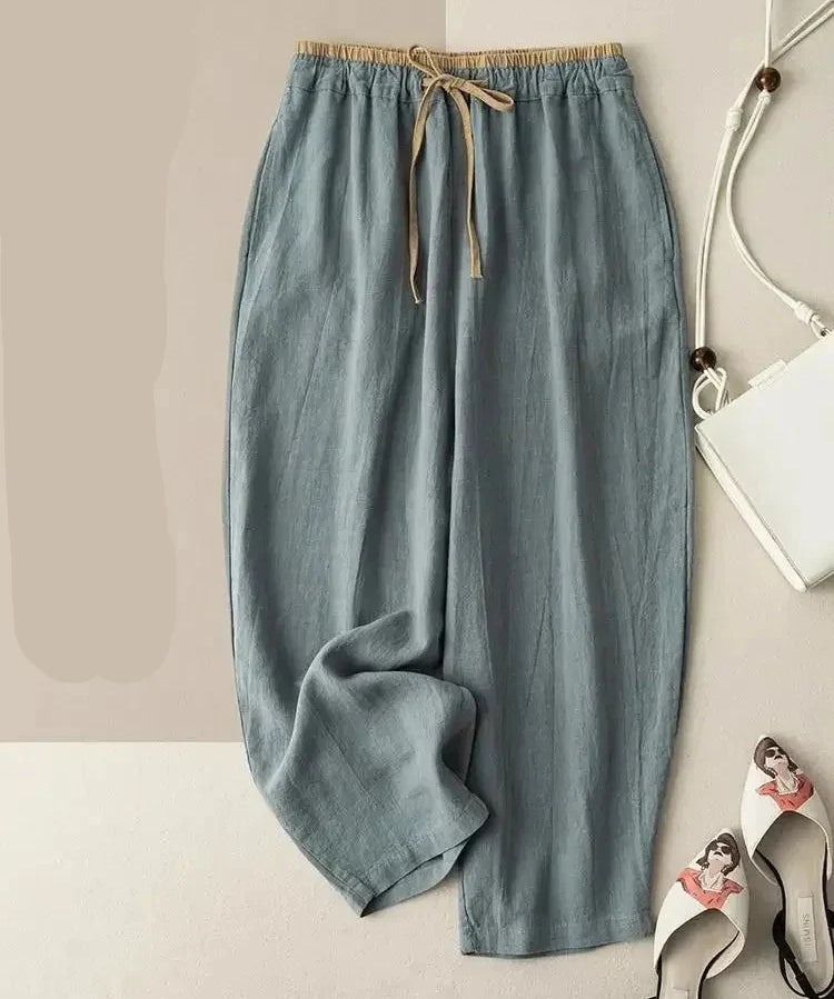 Francesca | Women's Tapered Pants with Elastic Waistband
