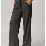 Ayla | Women's Straight Leg Running Pants with Elastic Waist