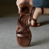 Ravello | Women's Sandals with Leather Straps and Buckle