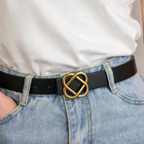 Everlyn | Women Belt with Suede Material and Knot Buckle