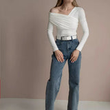 Clara| Women Top With One Shoulder Design