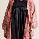 Samara | Women Shirt With Plaid Flannel Design