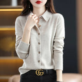 Windsor | Women Cardigan With Wool Blend Buttoned Front