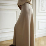 Seraphine | Women's Satin Maxi Skirt with Fishtail Hem