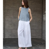 Mara | Women Top With Linen Reversible Neck