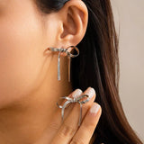 Isabelle | Women Earrings with Bow Design and Tassel