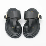 Valencia | Women's Leather Sandal with Buckle and Support
