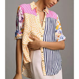 Varelle | Women Shirt With Contrast Panel Design