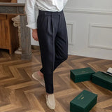 Jasper | Men's Pants with High Waist and Straight Legs