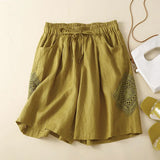 Brynn | Women's Shorts with Elastic Waist and Ruffle Seams