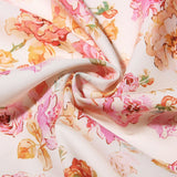 Ruth | Women's Floral Midi Dress with Corset Bodice and High Slit