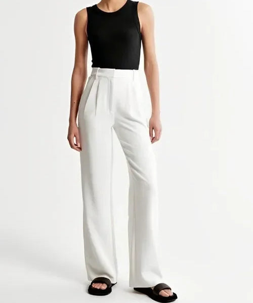 Colette | Women's High Waist Wide Leg Tailored Trousers