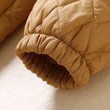 Maren | Women's Diamond Quilted Long Coat with Drawstring Waist