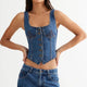 Angelina | Women Top With Cotton Corset Fit