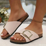 Aveline | Women's Sandals with Buckle and Cork Footbed
