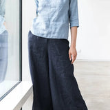 Sylvie | Women's Linen Pants with Elastic Waistband