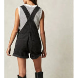Sadie | Women's Denim Short Overalls Set
