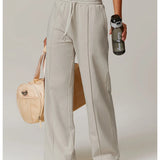 Antonia | Women's High Waisted Running Pants with Elastic Waist