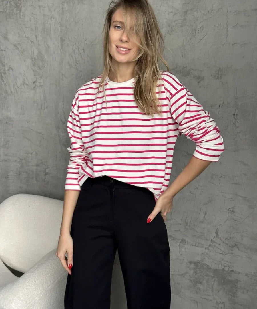 Marinière | Women Tee With Striped Pattern Design