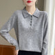 Harriet | Women Polo Sweater With Button Front Design