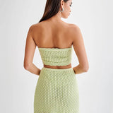 Savannah | Women's Knit Set with Bandeau Shorts