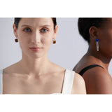 Solène | Women Earrings with Opal Stones and Stainless Steel