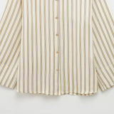 Penelope | Women Shirt With Striped Button Up