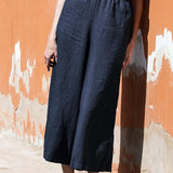 Sylvie | Women's Linen Pants with Elastic Waistband