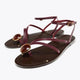 Danica | Women's Sandals with Rhinestones and Ankle Strap